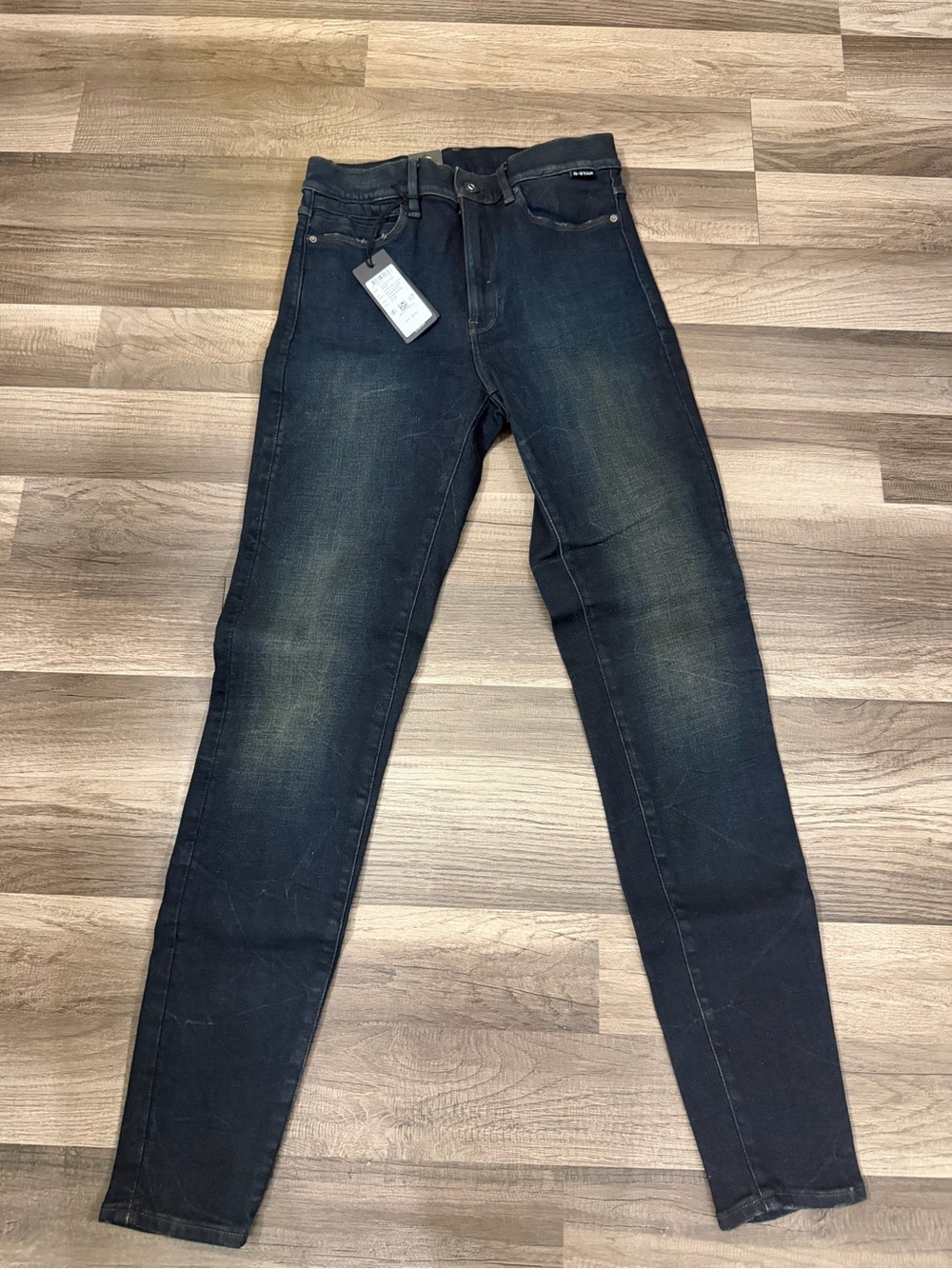 NWT G-Star Raw Jeans Women Skinny Boyfriend Shape Skinny Nice Blue Fade W27 L30